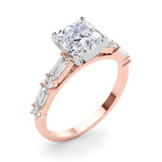 Splendid Rd & Sb Engagement Ring Round Diamond Engagement Ring in 10K/14K gold and platinum with certified lab-grown or natural diamonds