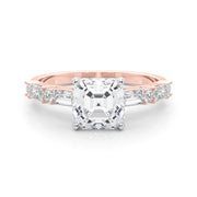 Splendid Rd & Sb Engagement Ring Round Diamond Engagement Ring in 10K/14K gold and platinum with certified lab-grown or natural diamonds