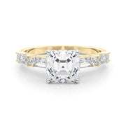 Splendid Rd & Sb Engagement Ring Round Diamond Engagement Ring in 10K/14K gold and platinum with certified lab-grown or natural diamonds