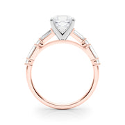 Splendid Rd & Sb Engagement Ring Round Diamond Engagement Ring in 10K/14K gold and platinum with certified lab-grown or natural diamonds