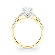 Splendid Rd & Sb Engagement Ring Round Diamond Engagement Ring in 10K/14K gold and platinum with certified lab-grown or natural diamonds