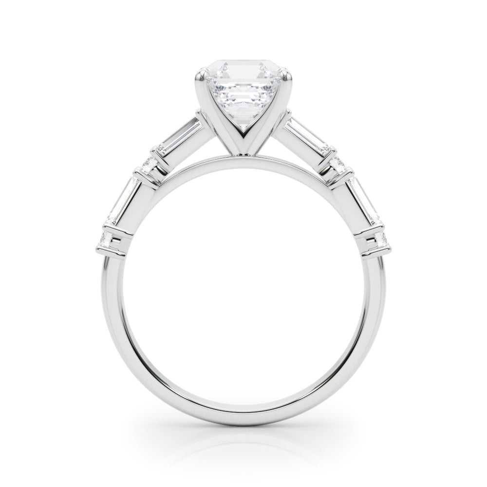Splendid Rd & Sb Engagement Ring Round Diamond Engagement Ring in 10K/14K gold and platinum with certified lab-grown or natural diamonds