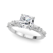 Splendid Rd & Sb Engagement Ring Round Diamond Engagement Ring in 10K/14K gold and platinum with certified lab-grown or natural diamonds