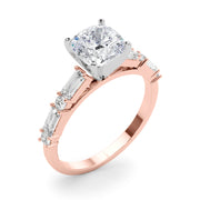 Splendid Rd & Sb Engagement Ring Round Diamond Engagement Ring in 10K/14K gold and platinum with certified lab-grown or natural diamonds