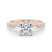 Splendid Rd & Sb Engagement Ring Round Diamond Engagement Ring in 10K/14K gold and platinum with certified lab-grown or natural diamonds