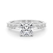 Splendid Rd & Sb Engagement Ring Round Diamond Engagement Ring in 10K/14K gold and platinum with certified lab-grown or natural diamonds