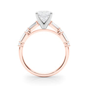 Splendid Rd & Sb Engagement Ring Round Diamond Engagement Ring in 10K/14K gold and platinum with certified lab-grown or natural diamonds