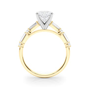 Splendid Rd & Sb Engagement Ring Round Diamond Engagement Ring in 10K/14K gold and platinum with certified lab-grown or natural diamonds