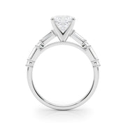 Splendid Rd & Sb Engagement Ring Round Diamond Engagement Ring in 10K/14K gold and platinum with certified lab-grown or natural diamonds