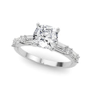 Splendid Rd & Sb Engagement Ring Round Diamond Engagement Ring in 10K/14K gold and platinum with certified lab-grown or natural diamonds