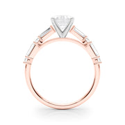 Splendid Rd & Sb Engagement Ring Round Diamond Engagement Ring in 10K/14K gold and platinum with certified lab-grown or natural diamonds