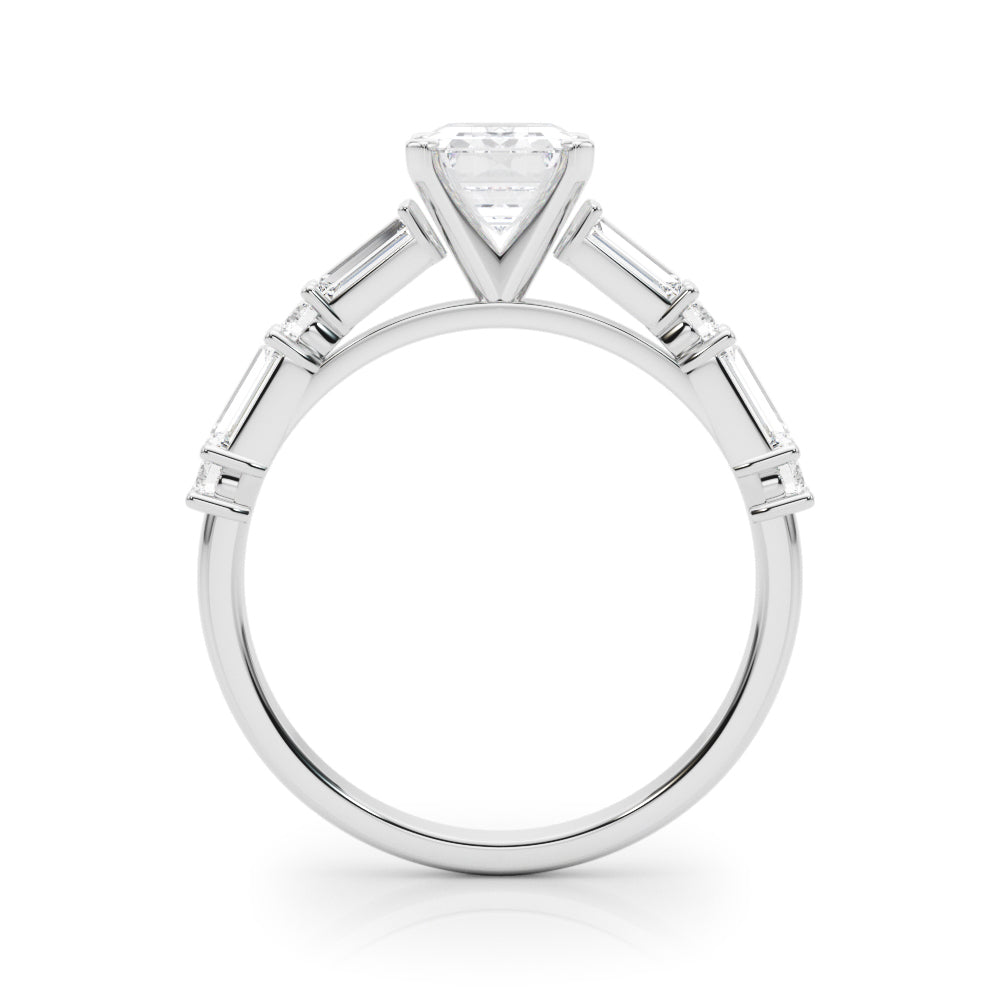 Splendid Rd & Sb Engagement Ring Round Diamond Engagement Ring in 10K/14K gold and platinum with certified lab-grown or natural diamonds