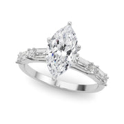 Splendid Rd & Sb Engagement Ring Round Diamond Engagement Ring in 10K/14K gold and platinum with certified lab-grown or natural diamonds