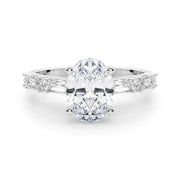 Splendid Rd & Sb Engagement Ring Round Diamond Engagement Ring in 10K/14K gold and platinum with certified lab-grown or natural diamonds
