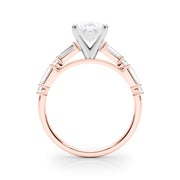 Splendid Rd & Sb Engagement Ring Round Diamond Engagement Ring in 10K/14K gold and platinum with certified lab-grown or natural diamonds