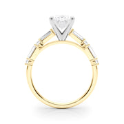 Splendid Rd & Sb Engagement Ring Round Diamond Engagement Ring in 10K/14K gold and platinum with certified lab-grown or natural diamonds