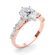 Splendid Rd & Sb Engagement Ring Round Diamond Engagement Ring in 10K/14K gold and platinum with certified lab-grown or natural diamonds