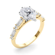 Splendid Rd & Sb Engagement Ring Round Diamond Engagement Ring in 10K/14K gold and platinum with certified lab-grown or natural diamonds