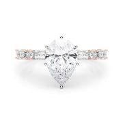 Splendid Rd & Sb Engagement Ring Round Diamond Engagement Ring in 10K/14K gold and platinum with certified lab-grown or natural diamonds