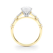 Splendid Rd & Sb Engagement Ring Round Diamond Engagement Ring in 10K/14K gold and platinum with certified lab-grown or natural diamonds