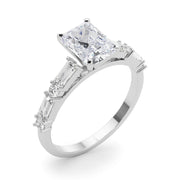 Splendid Rd & Sb Engagement Ring Round Diamond Engagement Ring in 10K/14K gold and platinum with certified lab-grown or natural diamonds