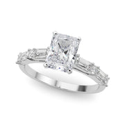 Splendid Rd & Sb Engagement Ring Round Diamond Engagement Ring in 10K/14K gold and platinum with certified lab-grown or natural diamonds