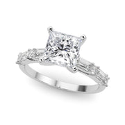 Splendid Rd & Sb Engagement Ring Round Diamond Engagement Ring in 10K/14K gold and platinum with certified lab-grown or natural diamonds