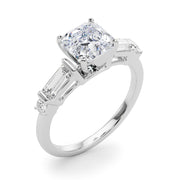 Pristine Rd & Sb Engagement Ring Round Diamond Engagement Ring in 10K/14K gold and platinum with certified lab-grown or natural diamonds