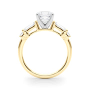 Pristine Rd & Sb Engagement Ring Round Diamond Engagement Ring in 10K/14K gold and platinum with certified lab-grown or natural diamonds