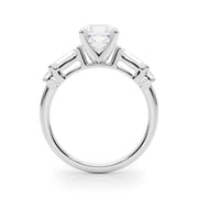 Pristine Rd & Sb Engagement Ring Round Diamond Engagement Ring in 10K/14K gold and platinum with certified lab-grown or natural diamonds