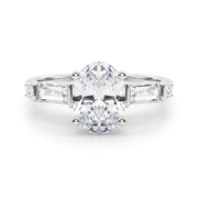 Pristine Rd & Sb Engagement Ring Round Diamond Engagement Ring in 10K/14K gold and platinum with certified lab-grown or natural diamonds