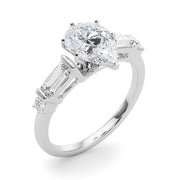 Pristine Rd & Sb Engagement Ring Round Diamond Engagement Ring in 10K/14K gold and platinum with certified lab-grown or natural diamonds