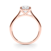 Dazzling Solitaire Round Diamond Engagement Ring in 10K/14K gold and platinum with certified lab-grown or natural diamonds
