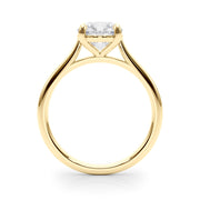 Dazzling Solitaire Round Diamond Engagement Ring in 10K/14K gold and platinum with certified lab-grown or natural diamonds