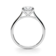 Dazzling Solitaire Round Diamond Engagement Ring in 10K/14K gold and platinum with certified lab-grown or natural diamonds
