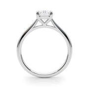 Adored Solitaire Emerald Diamond Engagement Ring in 10K/14K gold and platinum with certified lab-grown or natural diamonds