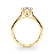 Statement Tulip 6 Pr Rd Solitaire Round Diamond Engagement Ring in 10K/14K gold and platinum with certified lab-grown or natural diamonds