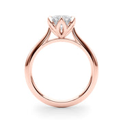 Statement Tulip 6 Pr Rd Solitaire Round Diamond Engagement Ring in 10K/14K gold and platinum with certified lab-grown or natural diamonds