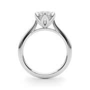 Statement Tulip 6 Pr Rd Solitaire Round Diamond Engagement Ring in 10K/14K gold and platinum with certified lab-grown or natural diamonds