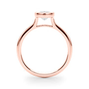 Elegant Solitaire Mq Bezel Set Marquise Diamond Engagement Ring in 10K/14K gold and platinum with certified lab-grown or natural diamonds