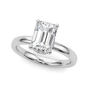 Couture Hidden Halo Ec Center Emerald Diamond Engagement Ring â€” 10K/14K Gold & Platinum