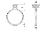 Couture Hidden Halo Ec Center Emerald Diamond Engagement Ring â€” 10K/14K Gold & Platinum