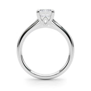 Heirloom Solitaire Cut Emerald Diamond Engagement Ring in 10K/14K gold and platinum with certified lab-grown or natural diamonds