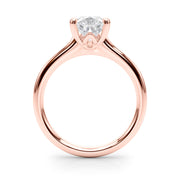 Luxe Solitaire Shape Pear Diamond Engagement Ring in 10K/14K gold and platinum with certified lab-grown or natural diamonds