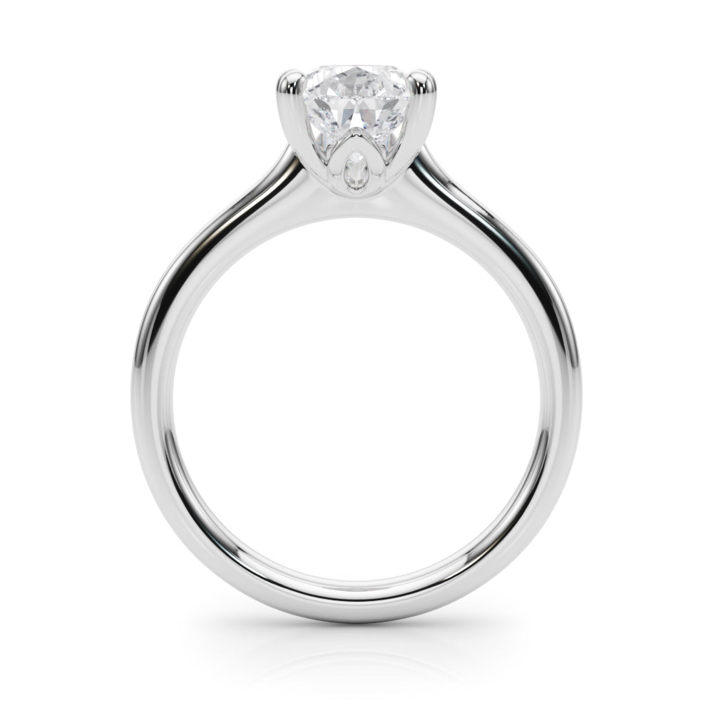 Luxe Solitaire Shape Pear Diamond Engagement Ring in 10K/14K gold and platinum with certified lab-grown or natural diamonds