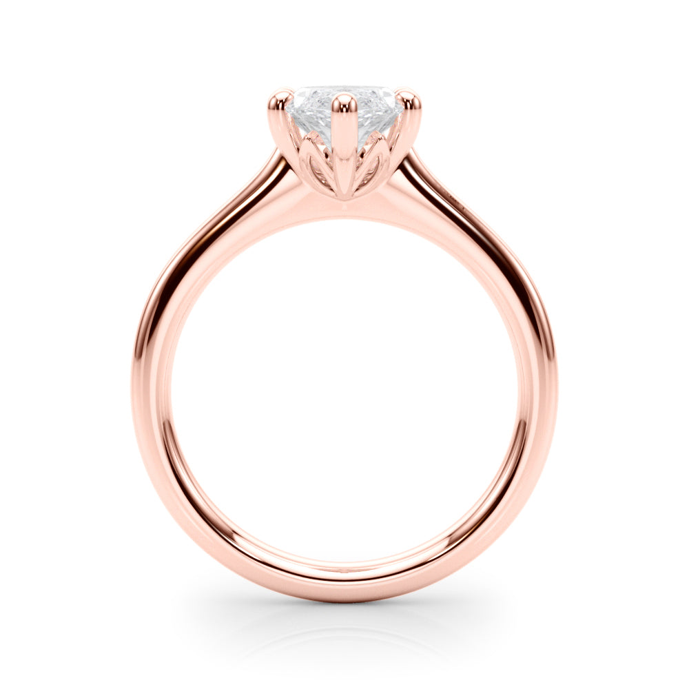 Iconic Solitaire Marquise Diamond Engagement Ring in 10K/14K gold and platinum with certified lab-grown or natural diamonds