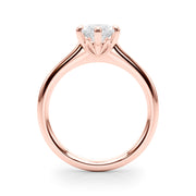 Iconic Solitaire Marquise Diamond Engagement Ring in 10K/14K gold and platinum with certified lab-grown or natural diamonds