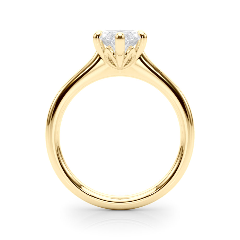 Iconic Solitaire Marquise Diamond Engagement Ring in 10K/14K gold and platinum with certified lab-grown or natural diamonds