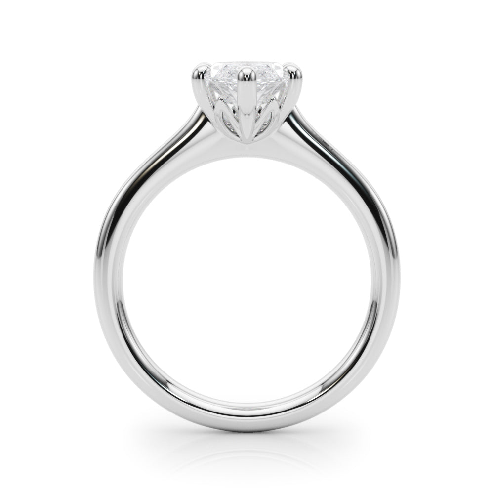 Iconic Solitaire Marquise Diamond Engagement Ring in 10K/14K gold and platinum with certified lab-grown or natural diamonds