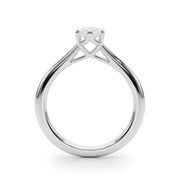 Artisan Solitaire Marquise Diamond Engagement Ring in 10K/14K gold and platinum with certified lab-grown or natural diamonds